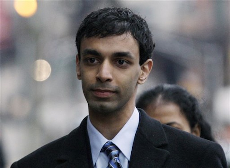 In a Feb. 24, 2012 file photo former Rutgers University student, Dharun Ravi, arrives at his trial in New Brunswick, N.J. Ravi was sentenced to 30 days in jail on Monday May 21, 2012. (AP Photo/Mel Evans/file)
