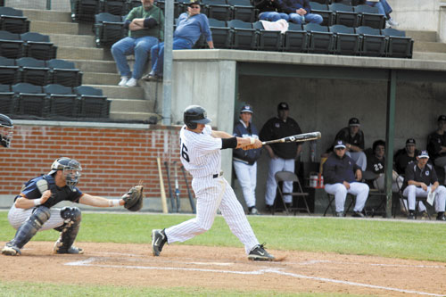 POWER HITTER: Erskine Academy graduate Nick Grady bats fourth and plays third base for the University of Southern Maine baseball team. Grady has five home runs and 32 RBIs this season.