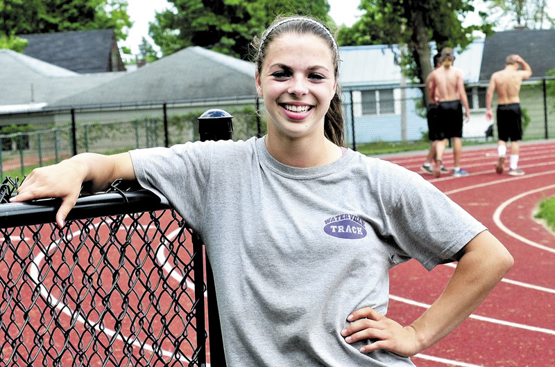 BUSY: Watervile Senior High School’s Georgia Bolduc is not only one of the top sprinters in the state, she is also a talented violinist and a member of Waterville’s state champion Science Olympiad team.