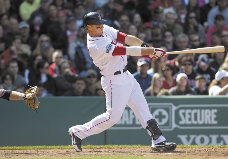 WHAT A START: Before Tuesday’s game in Kansas City, Boston Red Sox third baseman Will Middlebrooks had three home runs and nine RBIs in four games. Middlebrooks started last season with the Portland Sea Dogs.