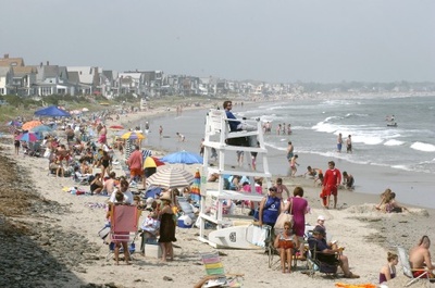 This 2008 file photo shows Wells Beach. Data shows Maine beaches are at their cleanest point since 2008.