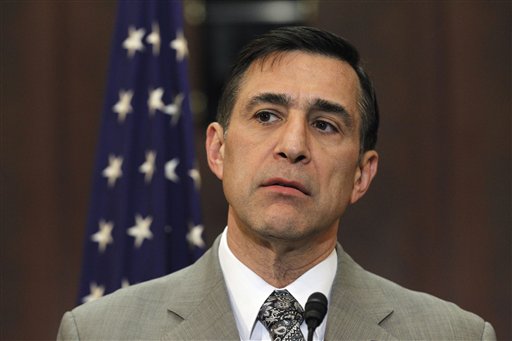 FILE - This Feb. 16, 2011 file photo shows California Rep. Darrell Issa, at a news conference on Capitol Hill in Washington. The judge in the Roger Clemens perjury trial is expected to rule whether Issa will have to testify. Clemens wants the congressman to help show that Congress was overreaching its authority when it called the 2008 hearings at which Clemens testified. (AP Photo/Alex Brandon, FIle)