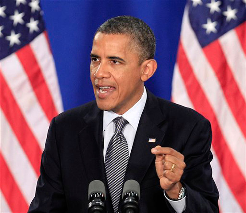 In this June 14, 2012 file photo, President Barack Obama speaks in Cleveland. (AP Photo/Tony Dejak, File)