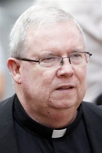 Monsignor William Lynn leaves the Criminal Justice Center in Philadelphia last week.