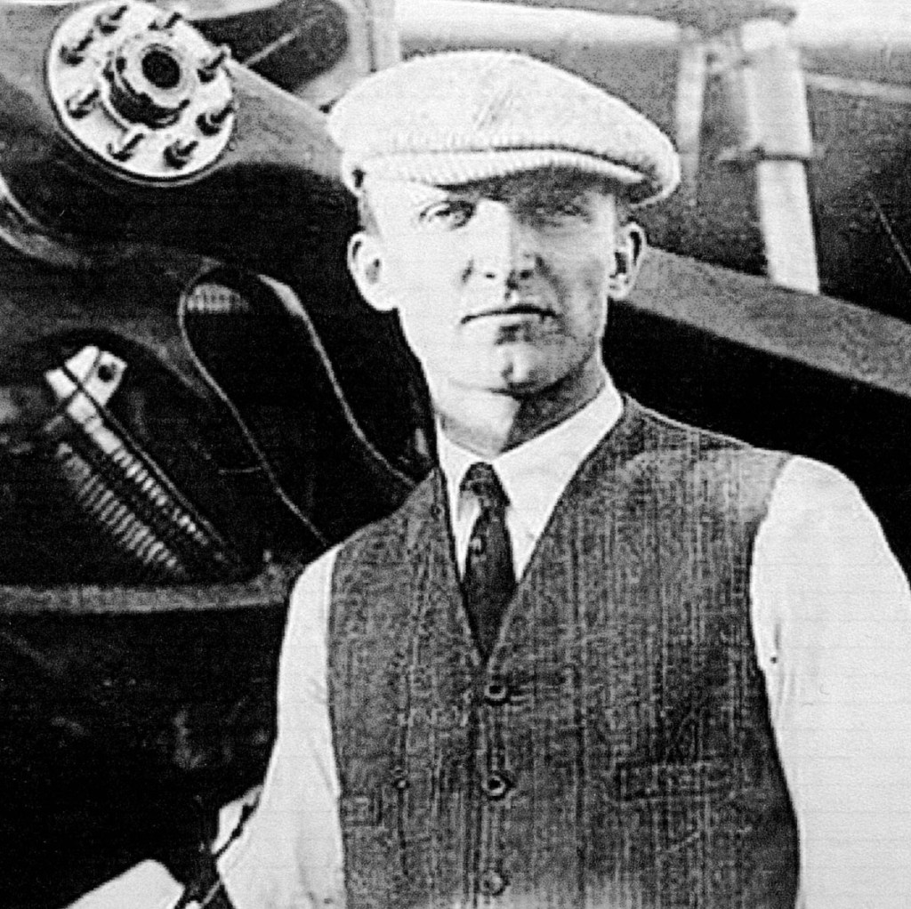 St. Croix Johnstone is the first person to fly an airplane in Maine. On Aug. 9, 1911, Johnstone flew demonstration flights with his Moissant monoplane aircraft in Augusta. Johnstone was originally from Chicago but had learned to fly in France, and then returned to the U.S. and joined Alfred Moissant’s traveling air show.