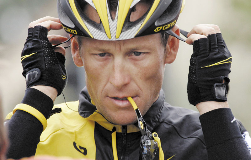 FILE - In this Feb. 22, 2009 file photo, Lance Armstrong prepares for the final stage of the Tour of California cycling race in Rancho Bernardo, Calif. The U.S. Anti-Doping Agency is bringing doping charges against the seven-time Tour de France winner, questioning how he achieved those famous cycling victories. Armstrong, who retired from cycling last year, could face a lifetime ban from the sport if he is found to have used performance-enhancing drugs. He maintained his innocence, saying: "I have never doped." (AP Photo/Marcio Jose Sanchez, File)