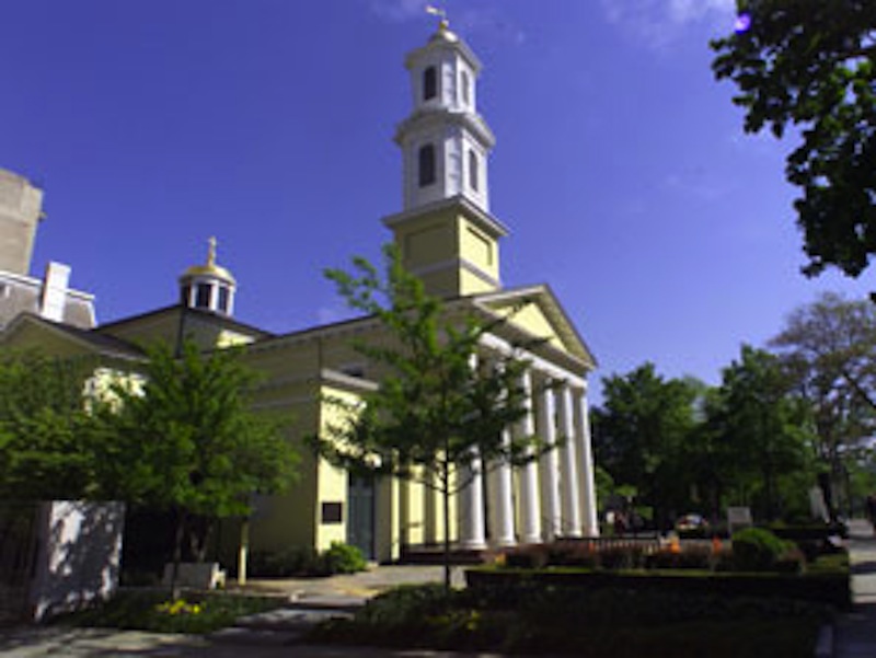 This 2009 file photo shows St. John's Episcopal Church in Washington D.C. Episcopal bishops approved an official prayer service for blessing same-sex couples Monday, July 9, 2012 at a national convention.