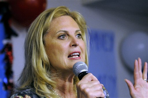 Ann Romney, wife of Republican presidential candidate Mitt Romney, speaks in Atlanta in this March 1, 2012, photo.