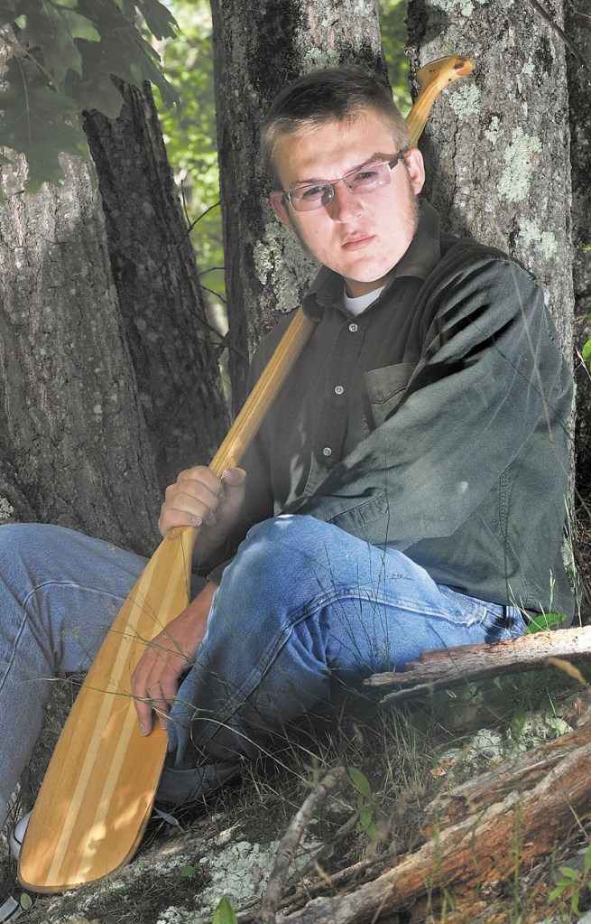 Benton Purnell, 17, of Oakland, poses for a portrait at his parents' McGrath Pond Road residence Thursday. Purnell spent the summer paddling the Mississippi River from Minnesota to the Gulf of Mexico.