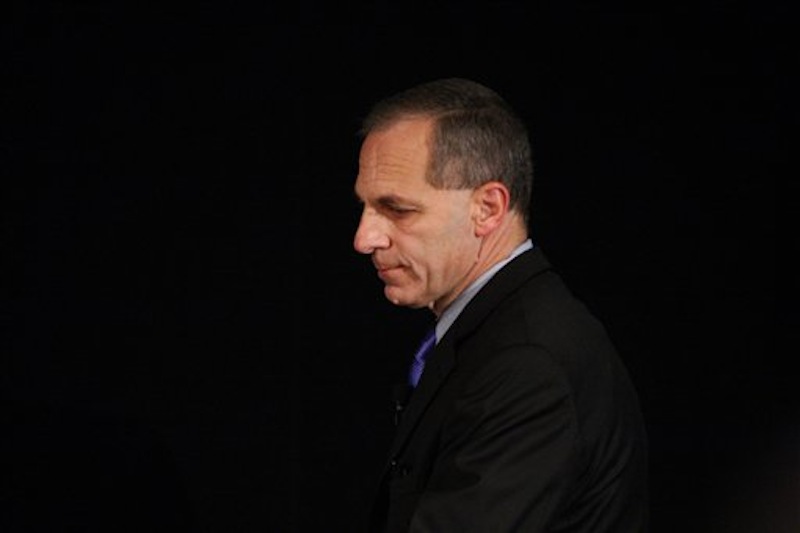 Former FBI director Louis Freeh arrives for a news conference Thursday, July 12, 2012, in Philadelphia. After an eight-month inquiry, Freeh's firm produced a 267-page report that concluded that Hall of Fame coach Joe Paterno and other top Penn State officials hushed up child sex abuse allegation against Jerry Sandusky more than a decade ago for fear of bad publicity, allowing Sandusky to prey on other youngsters. (AP Photo/Brynn Anderson)