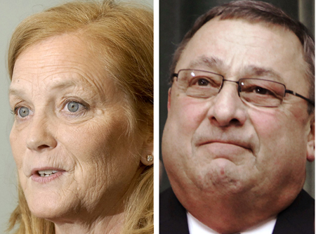 U.S. Rep. Chellie Pingree, D-Maine, and Maine Gov. Paul LePage.