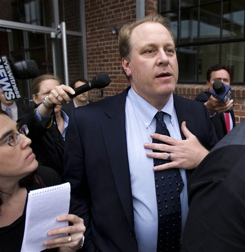 Former Boston Red Sox pitcher Curt Schilling says the collapse of his 38 Studios video game company has probably cost him his entire baseball fortune, and he put part of the blame on Rhode Island Gov. Lincoln Chafee.