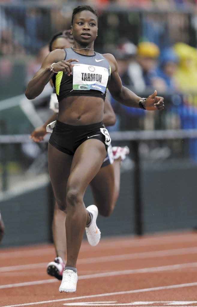 NO THANKS: Jeneba Tarmoh decided against competing in a run-off against training partner Allyson Felix for the final spot on the U.S. Olympic team in the women’s 100-meter dash.