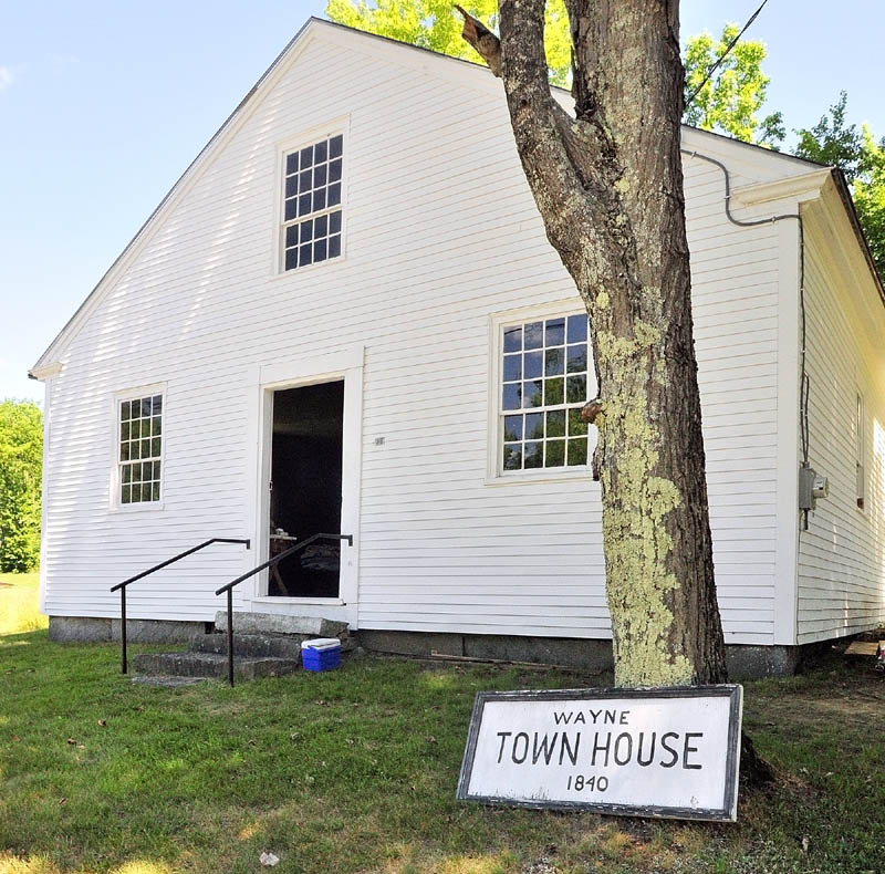 The historic Wayne Town House on Route 133 north of the village is being renovated.