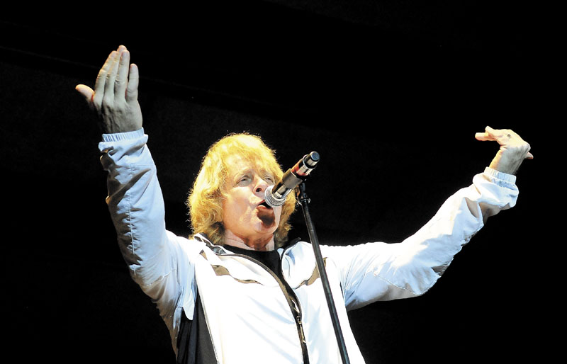 Eddie Money performs at the Concourse in Waterville on Wednesday night.
