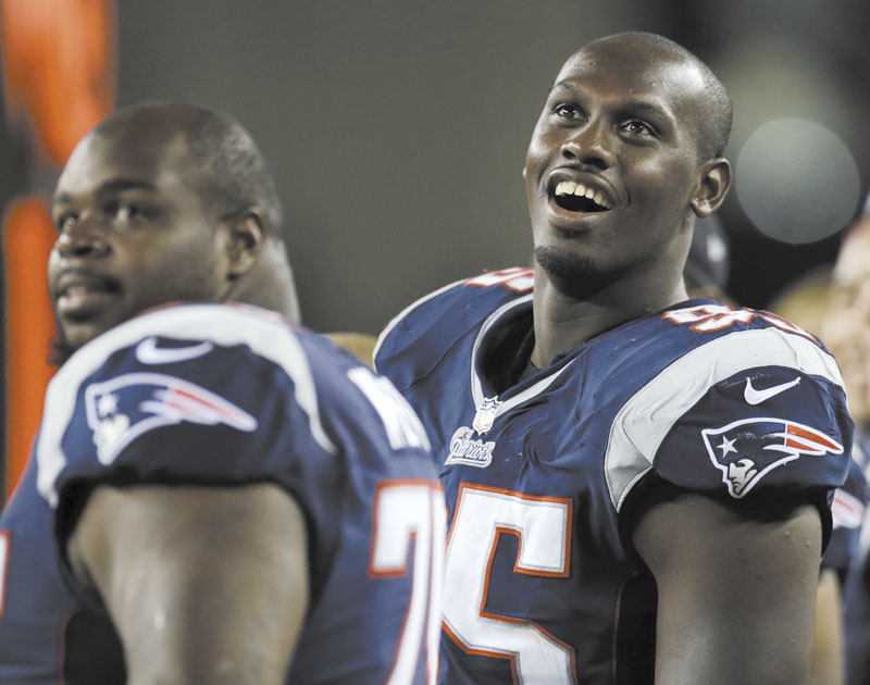 HIGH PRAISE: New England rookie Chandler Jones has gotten off to a good start in his first preseason with the Patriots, drawing comparisons to New York Giants star Jason Pierre-Paul.