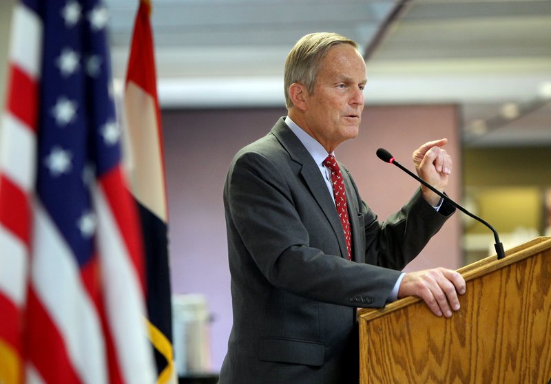 Rep. Todd Akin, GOP candidate for U.S. Senate from Missouri, speaks to the Missouri Farm Bureau this month. His remarks about rape aired Sunday on St. Louis television station KTVI.