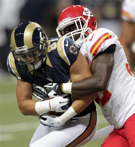 The New England Patriots acquired Greg Salas, left, from the St. Louis Rams on Saturday.