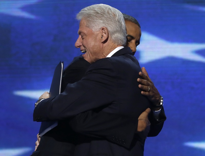 the Democratic National Convention in Charlotte, N.C., on Wednesday, Sept. 5, 2012. (AP Photo/Charles Dharapak)