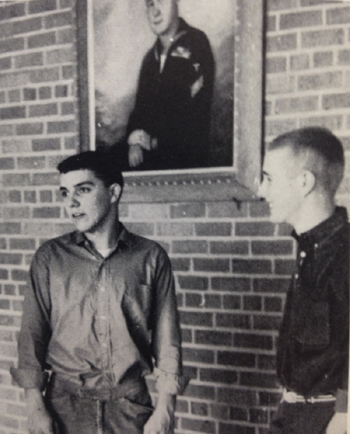 Angus King (right) and a fellow Hammond High School student, circa 1960.
