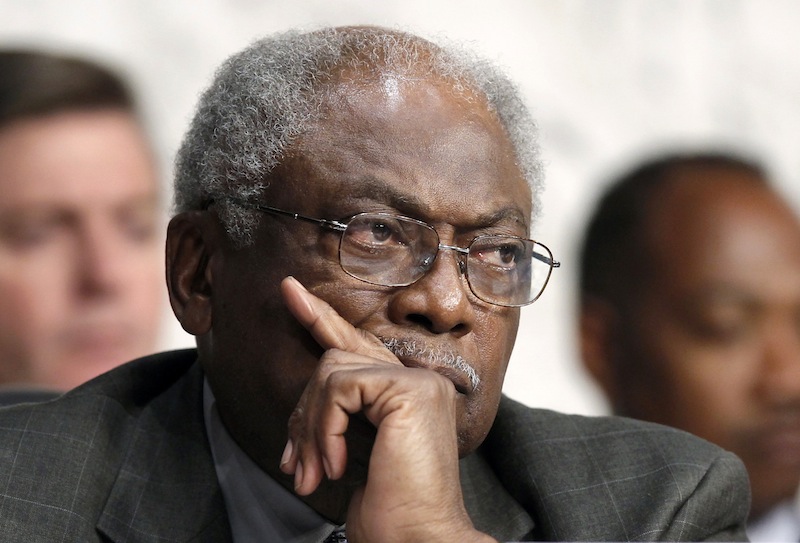 In this Sept. 13, 2012 file photo, House Assistant Minority Leader James Clyburn of S.C. listens on Capitol Hill in Washington. For decades, Southerners put a firm imprint on national politics from both sides of the aisle, holding the White House for 25 of the last 50 years and producing a legion of Capitol Hill giants throughout the 20th century. But that kind of obvious power has waned as Democrats and Republicans in the region navigate the consequences of tidal shifts in demographics, migration and party identity. (AP Photo/J. Scott Applewhite, File)