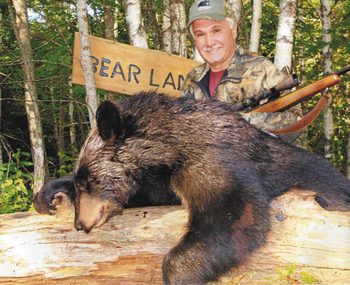 A LOT TO LIKE: John Tosco of Clinton, N.J., has shot seven bears on nine bear hunting trips to Maine, but he keeps coming back because he loves Washington County. In New Jersey, Tosco says, you walk out of the woods and you’re in someone’s backyard. In Maine you try to walk out of the woods, and you’re walking for days.