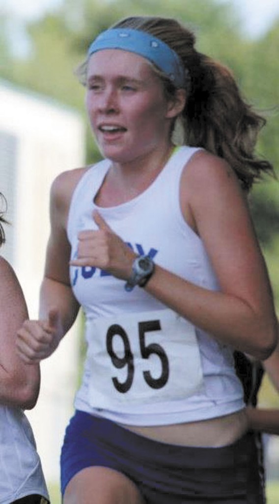 ON THE RUN: Winthrop graduate Anna Doyle is currently running in the top 12 for the Colby women’s cross country team.