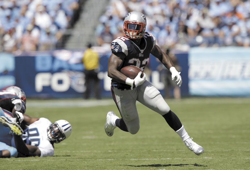 BIG EFFORT: Running back Stevan Ridley made quite a splash in his the New England Patriots season opener Sunday. He rushed for 125 yards and a touchdown on 21 carries, caught two passes for 27 yards and didn’t fumble. LP Field