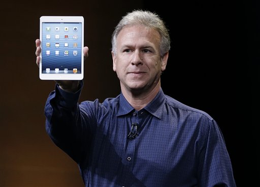 Phil Schiller, Apple's senior vice president of worldwide product marketing, introduces the iPad mini in San Jose, Calif., on Tuesday.