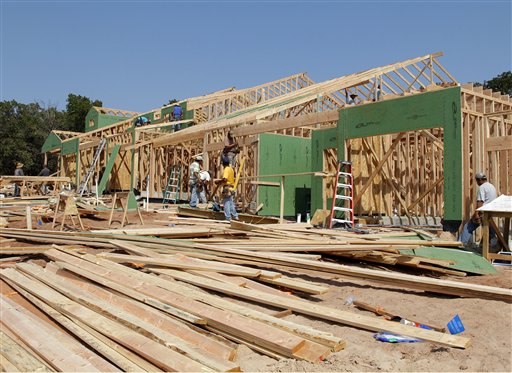 New homes are under construction recently in Edmond, Okla. Nearly all regions of the United States are reporting that stronger housing markets have helped boost economic growth since the middle of August.