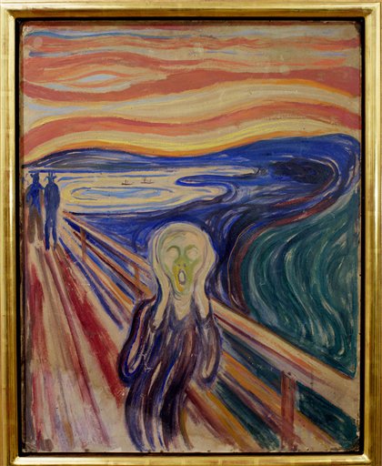 One of four versions of Edvard Munch's painting "The Scream." This one is displayed at the Munch Museum in Oslo.
