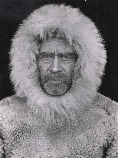 This 1908 photo of Arctic explorer Adm. Robert E. Peary was taken by an unidentified photographer in Cape Sheridan, Canada.