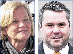 1st District candidates Democratic Rep. Chellie Pingree and Republican Jon Courtney