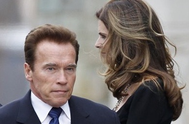 Maria Shriver, right, and her husband, actor and former California Gov. Arnold Schwarzenegger, in a Jan. 22, 2011 photo.