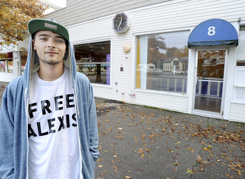 Rapper Cam Groves, shown in front of Alexis Wright’s former Zumba studio in Kennebunk, shot his music video for “I Wish I Knew” on the rocky coast in Kennebunkport.