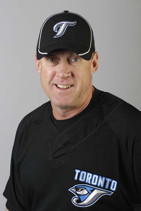Brian Butterfield, in a 2010 photo when he was third base coach for the Toronto Blue Jays.