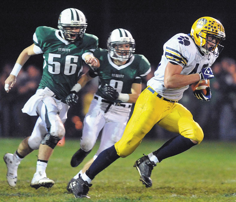 HIGH SCHOOL FOOTBALL Mt. Blue knocks off Leavitt in battle of unbeatens