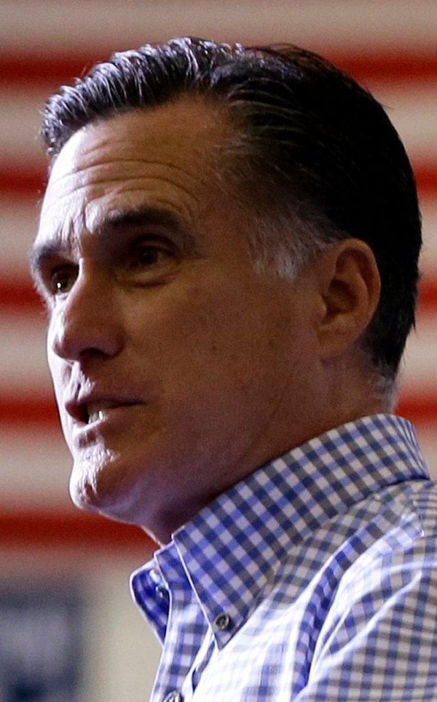 Republican nominee Mitt Romney strikes a nonpartisan tone.