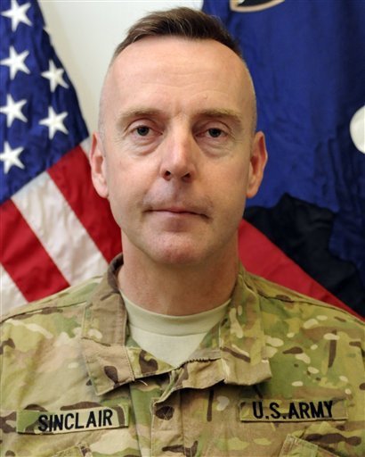 An undated photo provided by the U.S. Army of Brig. Gen. Jeffrey A. Sinclair. Sinclair, who served five combat tours in Iraq and Afghanistan, has been charged with forcible sodomy, multiple counts of adultery and having inappropriate relationships with several female subordinates, two U.S. defense officials said in September.