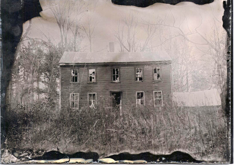 Scott Anton's interpretation of the Wentworth home, using his vintage photographic process.