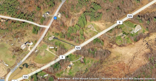Approximate location of fatal shooting off East Road.