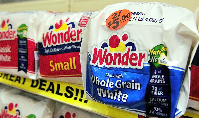 Wonder Bread was on sale Friday afternoon at the J.J. Nissen Hostess Bakery Outlet on Leighton Road in Augusta.