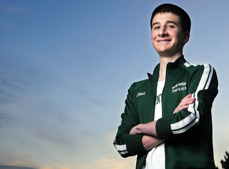 Staff photo by Joe Phelan Winthrop's Marc Hachey is the 2012 Kennebec Journal Cross Country Runner of the Year