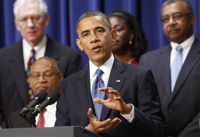 U.S. President Obama delivers remarks at the White House in Washington
