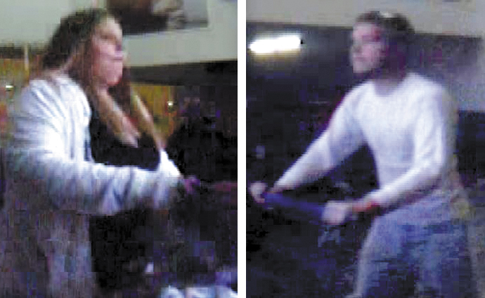 Waterville police believe these Nov. 6 security camera photos show Heather Folsom, 23, and Brandon Brasher, 24, both of Pittsfield, who were summonsed on theft charges for allegedly stealing an unattended purse at Walmart on Kennedy Memorial Drive.