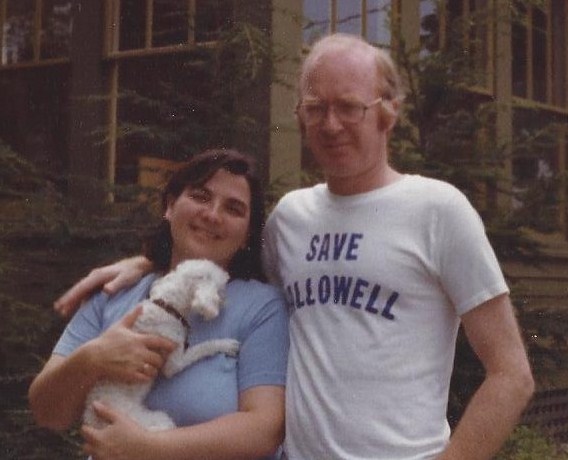 Everyone was on board with saving Hallowell in 1975, including Anna and Jim Milliken, the columnist’s parents, seen here in Augusta.