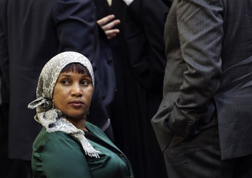 Nafissatou Diallo, a hotel housekeeper who alleged that she was sexual assaulted by former International Monetary Fund leader Dominique Strauss-Kahn, appears in court in New York on Monday.