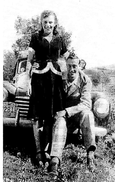 Earl Bennett, father of Gary Bennett, pictured in 1945 with his wife, Lorraine.