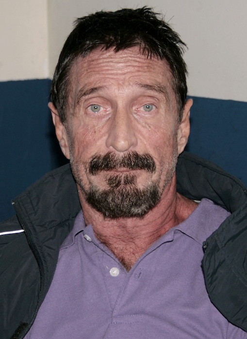 In this photo released by Guatemala's Human Rights Ombudsman's office, software company founder John McAfee is photographed in an immigration detention center in Guatemala City, Thursday, Dec. 6, 2012. (AP Photo/Guatemala's Human Rights Ombudsman's office)