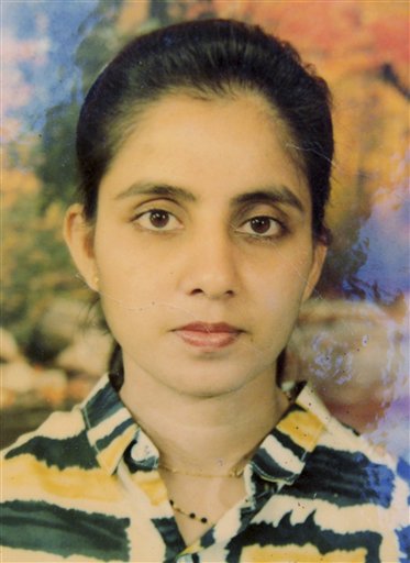 An undated photo of the late nurse Jacintha Saldanha provided by Saldanha's family in Shirva north of Mangalore, India.
